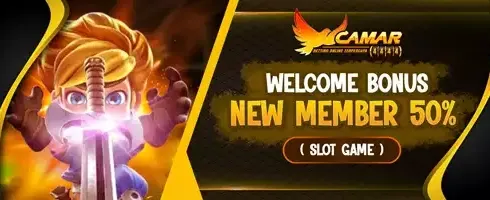 WELCOME BONUS NEW MEMBER 50% promotion banner